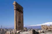 Aperçu de Baalbeck en Hiver