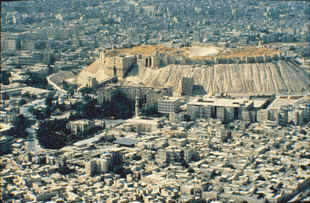 Alep, vue générale et la Citadelle