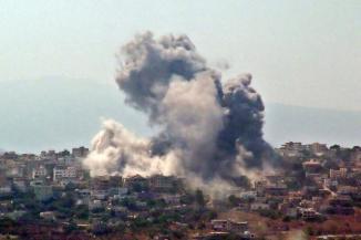 Khiam, village du Liban-Sud sous les bombes le 22 Juillet 2006