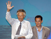 De Villepin lors de l'université d'été  de l'UMP en Septembre 2005 à La Baule, photo Franck Perry/AFP