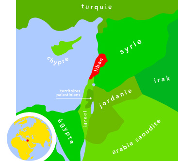 liban carte du monde